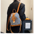 Load image into Gallery viewer, [NANA Series]★Bag★ 4color Rucksack Rucksack Floral Pattern Cute Commuting Blue Blue Black Black
