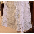 Load image into Gallery viewer, [GYBN Series] ★One Piece★ Lace V-neck Improves Temperament Retro Apricot Long Length Party
