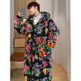 Load image into Gallery viewer, [YEFENG Series]★China style cotton coat★3color tops, floral pattern, winter coat, long length, unisex, men's, large size, black, red, green, blue
