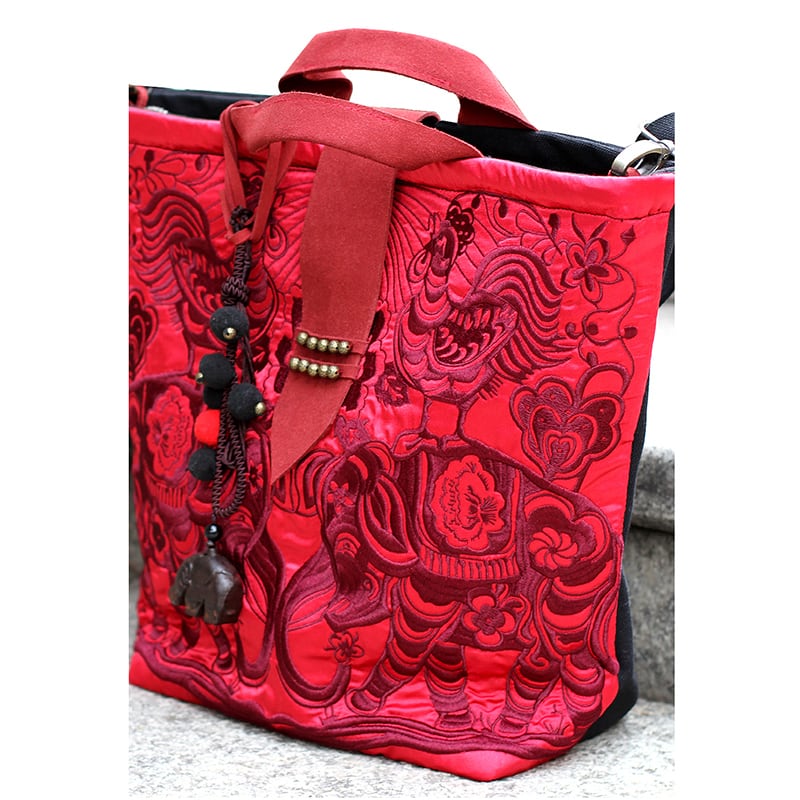 [MIYA Series]★China style bag★ Shoulder bag with decorations Ethnic style embroidery Unique gift Birthday