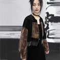 Load image into Gallery viewer, ✿New item! [Daiseiryusu Series] ★China style outerwear★ Tops Black, black, short length, easy to match
