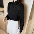 Load image into Gallery viewer, [SSCS Series]★China style tops★ Shirt 3color Chinese style shirt long sleeve black white red
