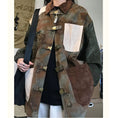 Load image into Gallery viewer, [XLQS Series] ★Jacket★ Outerwear Unisex Men's Suede Retro Color Scheme Unique Design
