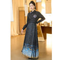 Load image into Gallery viewer, [BAIRIMENG Series] ★Chinese style skirt★ Bottoms Pleated skirt Hanfu skirt Chinese clothing Black Black
