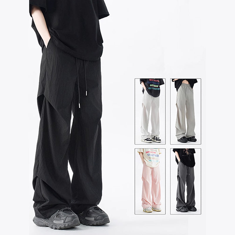 [Vesibo Series] ★Casual pants★ 4 colors Pants Bottoms Unisex Men's Large size Simple