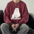 Load image into Gallery viewer, [V37 Series] ★Tops★ 3color Sweatshirt Unisex Men's Cat Cat Dog Cartoon Animal Pattern
