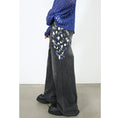 Load image into Gallery viewer, [M7 Series]★Denim Pants★ 2color Pants Bottoms Unisex Men's Graffiti Print Black Blue
