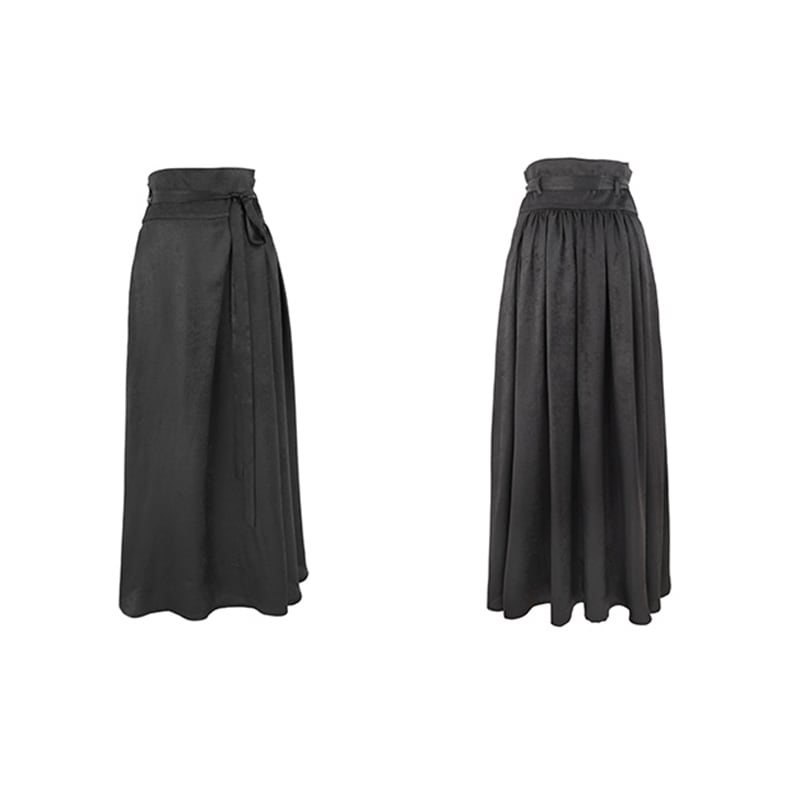 ✿New item! [Da Qinglong Shu series]★China style skirt★Bottoms Hanfu skirt Long length skirt Black Black Chinese clothes