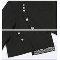 Load image into Gallery viewer, ✿New item! [Kokaisha --- Kaiten Series] ★China style outerwear★ Blazer, short length, embroidery, easy to match, black, black
