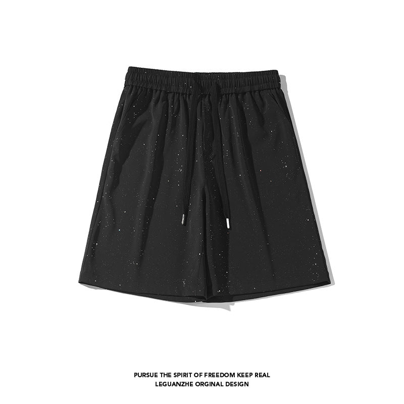 [BIGEMAN Series] Shorts, Bottoms, Short Pants, Unisex, Men's, Black, Casual