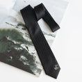 Load image into Gallery viewer, [Daiki Series] ★Tie★ Chinese style tie, accessory, decoration, men's birthday gift, letter pattern, black, black
