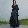 Load image into Gallery viewer, ✿New item! [Da Qinglong Shu series]★China style skirt★Bottoms Hanfu skirt Long length skirt Black Black Chinese clothes
