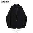 Load image into Gallery viewer, [LHSEN Series]★Outerwear★ Blazer Jacket Ladies Fashion Black Black Casual
