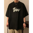 Load image into Gallery viewer, [TUOFEI Series]★T-shirt★ 3color Tops Unisex Men's Short Sleeve Suede Green Black Beige
