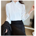 Load image into Gallery viewer, [SSCS Series]★China style tops★ Shirt 3color Chinese style shirt long sleeve black white red
