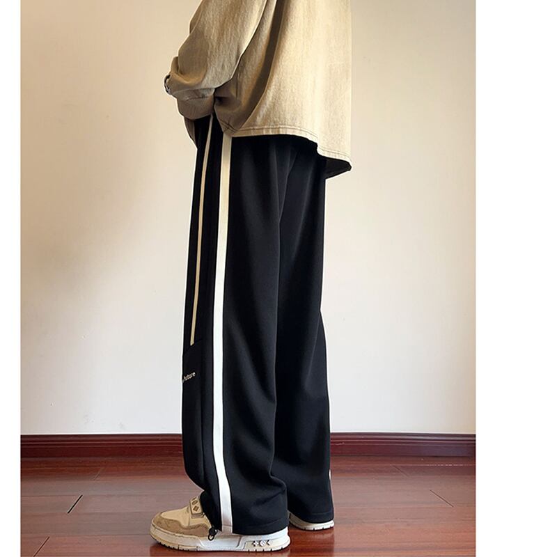 [PPG Series]★Trousers★ 3color Casual Pants Bottoms Unisex Men's Black White Gray