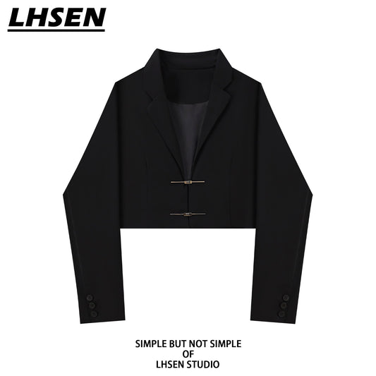 [LHSEN Series]★Outerwear★ Blazer for ladies, easy to match, mini length, cool, stylish