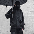 Load image into Gallery viewer, [WL Series] ★Jacket★ Outerwear with hood, unisex, men's black, black, easy to match, unique
