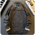 Load image into Gallery viewer, [HPCP Series] ★Jacket★ Denim Jacket Jeans Unisex Men's Switching Ethnic Style
