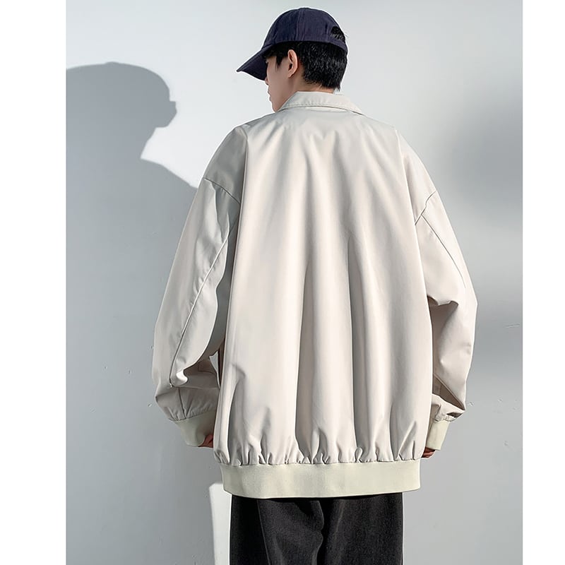 [H75 Series]★Jacket★ 3color outerwear casual unisex men's simple easy to match