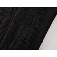 Load image into Gallery viewer, [LHSEN Series] ★Outer★ Denim Jacket Jacket Jeans Tie-dye Women's Black
