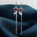 Load image into Gallery viewer, [MLHL Series] ★Earrings★ 2 colors Accessories for women, date, fox, cute, white, red
