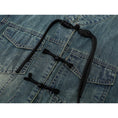 Load image into Gallery viewer, [LHSEN series] ★Chinese-style top★ Outerwear, denim, easy to match, Chinese buttons, blue
