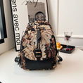 Load image into Gallery viewer, [NANA Series]★Bag★ 3color Rucksack Rucksack Floral Pattern Cute Blue Black Brown
