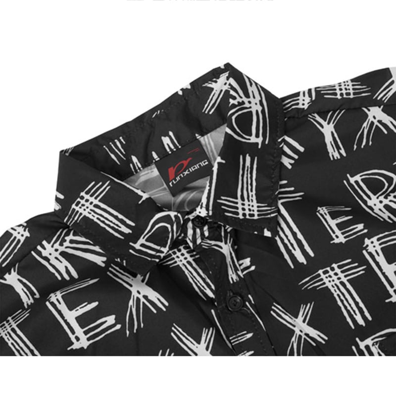 [MOISHE TIDE Series]★Shirt★ Tops Unisex Men's Alphabet Stylish Easy to match