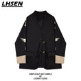 Load image into Gallery viewer, [LHSEN Series] ★China style outerwear★ Blazer Casual V-neck Easy to match Black Black Designed
