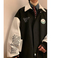 Load image into Gallery viewer, [NANSHI Series]★Jacket★ 3color Stadium Jacket Outerwear Unisex Men's Color Scheme Rasha Black Brown Green
