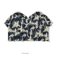 Load image into Gallery viewer, [HTTAOSUP Series] ★Shirt★ Tops, short sleeves, unisex, men's, floral pattern, blue, summer clothing, aloha shirt
