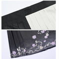 Load image into Gallery viewer, ✿New item! [Ancient monster house --- butterfly series] ★China style skirt★ Maki skirt bottoms short length black black Hanfu skirt
