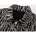 Load image into Gallery viewer, [LHSEN Series] ★Outer★ Jacket Mini Length Women's Fashion Striped Pattern Stripe
