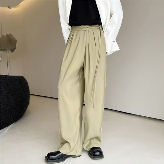 [Irie Series] ★Casual Pants★ 2color Bottoms Unisex Men's Casual Loose Solid Color