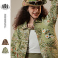 Load image into Gallery viewer, ✿New item! [Mmoptop Series] ★Jacket★ 2color outerwear, unisex, men's, floral pattern, switching, stylish, easy to match
