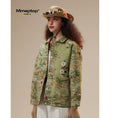 Load image into Gallery viewer, ✿New item! [Mmoptop Series] ★Jacket★ 2color outerwear, unisex, men's, floral pattern, switching, stylish, easy to match
