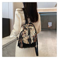 Load image into Gallery viewer, [NANA Series]★Bag★ 3color Rucksack Rucksack Floral Pattern Cute Blue Black Brown
