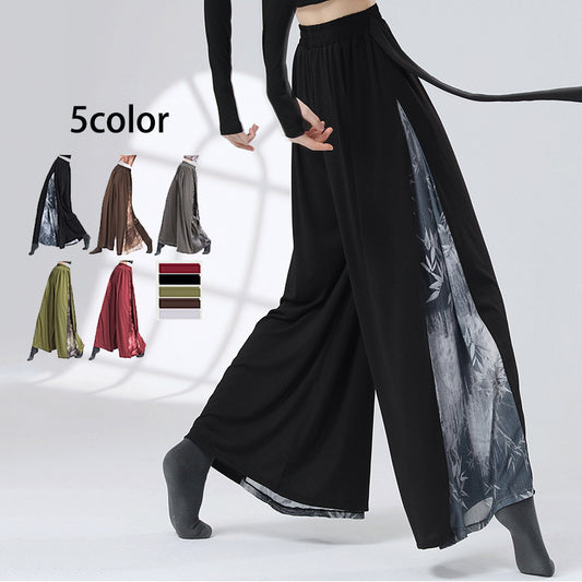 [KEFEN series] ★Chinese style pants★ 5 colors Bottoms Gaucho pants Slimming Easy to match Gaucho pants