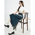 Load image into Gallery viewer, [XIAOMILI Series] ★ Skirt ★ Bottoms Denim skirt Floral pattern Blue Women's Fashionable Easy to match
