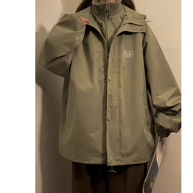 [CHAOMEICHEN Series]★Jacket★ 4color Outerwear Faux Layered Unisex Men's Large Size