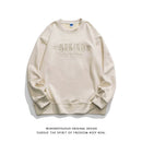 [Satoru Series]★Tops★ 3color Sweatshirt Embroidery Rose Unisex Men's Gray Apricot Pink