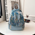 Load image into Gallery viewer, [NANA Series]★Bag★ 3color Rucksack Rucksack Floral Pattern Cute Blue Black Brown
