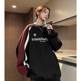 Load image into Gallery viewer, [V37 Series] ★Tops★ 2color sweatshirt Color scheme Unisex Men's Black Red Stylish Easy to match
