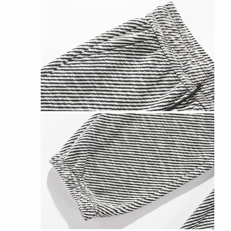 ✿New item! [BIGEMAN Series]★Casual Pants★ Pants Bottoms Unisex Men's Large Size Striped Pattern Stripes