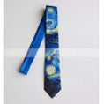 Load image into Gallery viewer, [Daiki Series]★Tie★ Accessory Decoration Oil Painting Style Men's Birthday Present Blue Blue Cute
