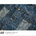 Load image into Gallery viewer, ✿New item! [UATONLINE Series]★Jacket★ Denim jacket Butterfly pattern outerwear Unisex Men's Stylish Blue Blue
