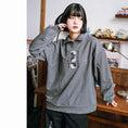 Load image into Gallery viewer, ✿New item! [Kokaisha --- Kenkon Series] ★China style tops★ 2color embroidery sweatshirt original casual gray
