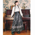 Load image into Gallery viewer, ✿New item! [Ancient monster house---Dragon dyeing series]★China style skirt★Maki skirt Bottoms Hanfu skirt Ink pattern
