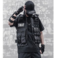 Load image into Gallery viewer, [WL Series] ★Vest★ Tops Outerwear Unisex Men's Casual Unique Black Black
